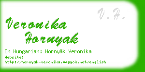 veronika hornyak business card